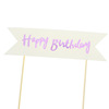 Cake decoration English banner 装 Birthday happy visa plug -in parties party baking arch hot gold and flag dress