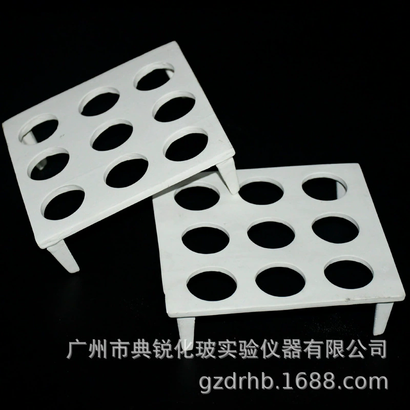 Заводская цена оптом лабораторная стойка для тигля фарфоровая стойка для тигля 6 отверстий стойка для тигля 9 отверстий стойка для тигля большое количество Congou