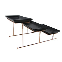 专业加工铁艺托盘展示架餐厅酒店试吃样品菜新品糕点宣传促销架