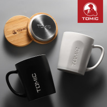 TOMIC/特美刻陶瓷杯批发马克杯带盖时尚咖啡杯北欧简约办公室水杯