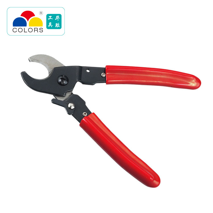 源头厂家华胜工具HS-206剪线工具铜铝电缆剪 绝缘断线剪防滑
