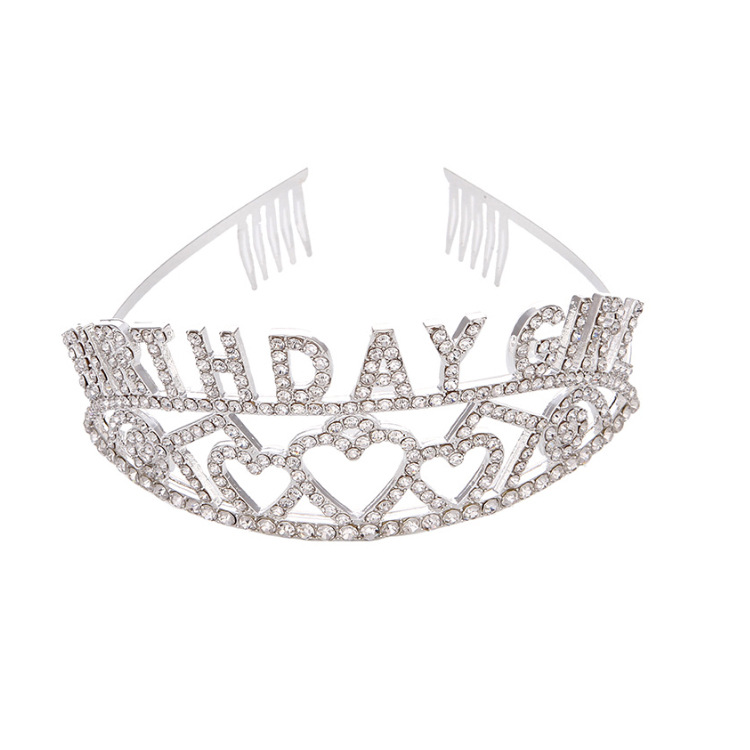 En stock corona nupcial birthdaygirl ceremonial hombro Correa traje partido corona aleación rhinestone nupcial diadema