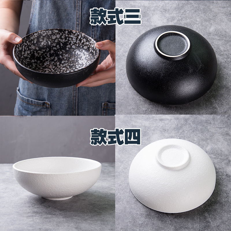 6 pulgadas tazón de cerámica ensalada sopa de fideos arroz tazón de comida ligera