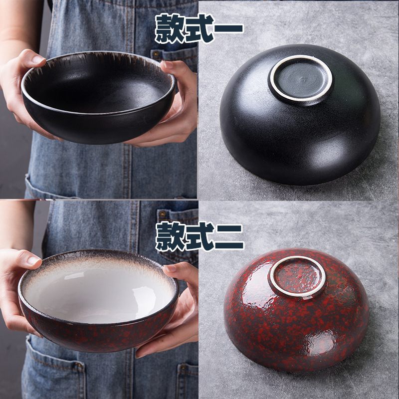 6 pulgadas tazón de cerámica ensalada sopa de fideos arroz tazón de comida ligera