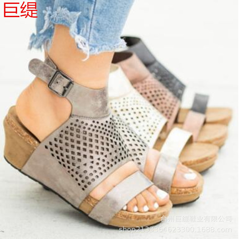 Juti spot women's shoes wish Amazon independent station eaby foreign trade 35-43 large size women's sandals