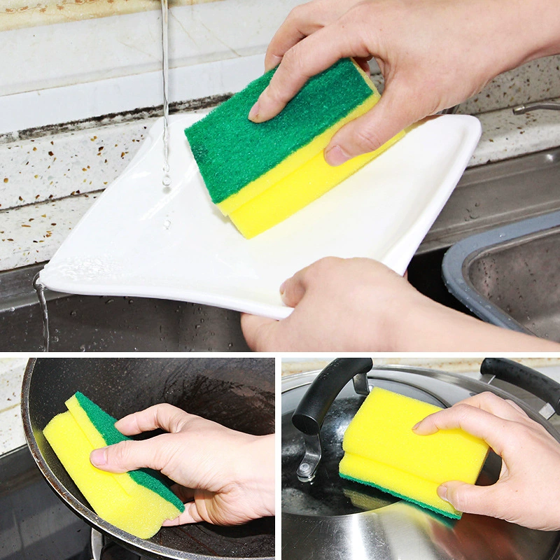 Workers sponge wipe German -style high -density dishes, sponge kitchen daily necessities brush bowl sponge block household cleaning Baishra