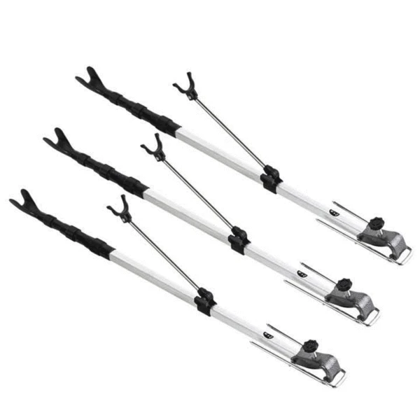 3-Section 4-Section 1.5-2.1 m fishing rod bracket fishing gear bracket aluminum alloy battery bracket thickened aluminum