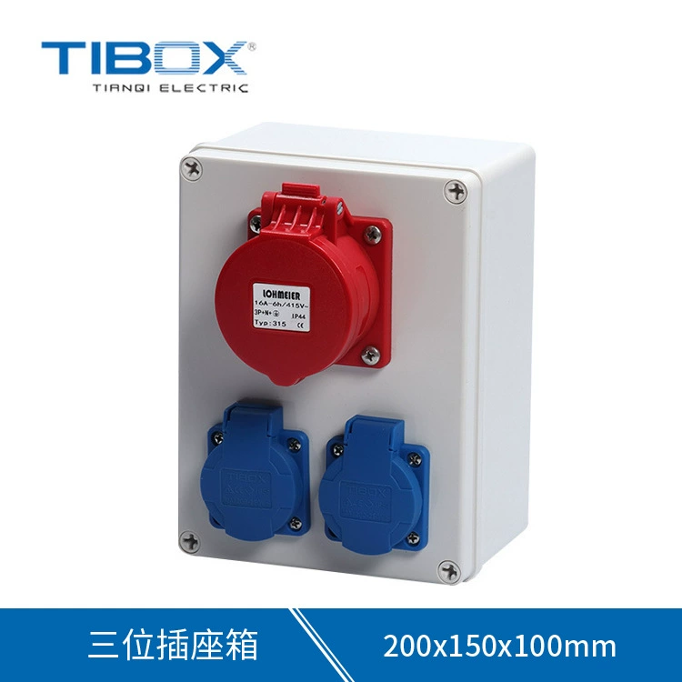 Оптовая наружная Водонепроницаемая промышленная розетка 10A220V распределительная коробка оболочки многофункциональная розетка 3-позиционная розетка