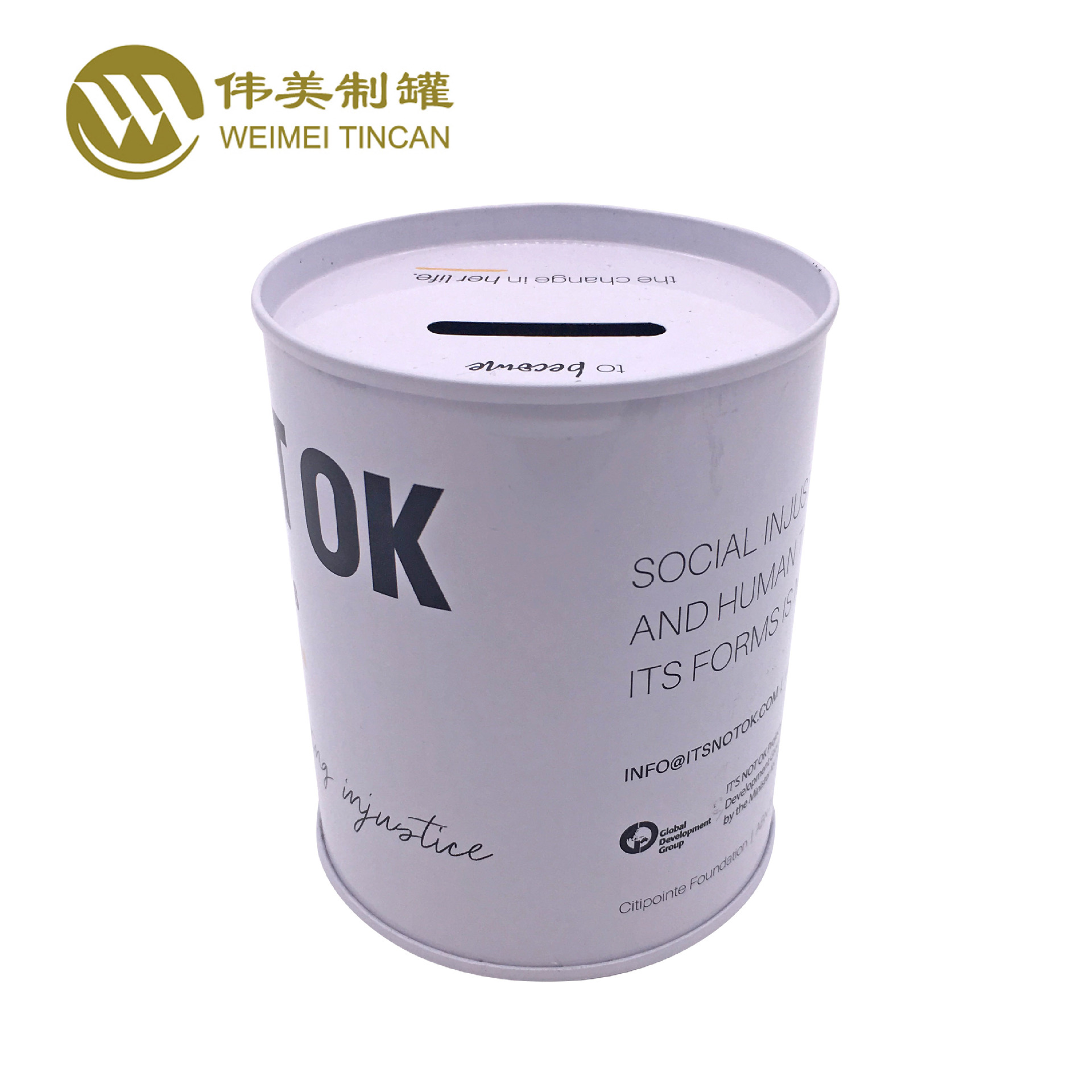 厂家生产圆形马口铁存钱圆罐 零钱存钱罐 可印刷马口铁圆形存钱罐