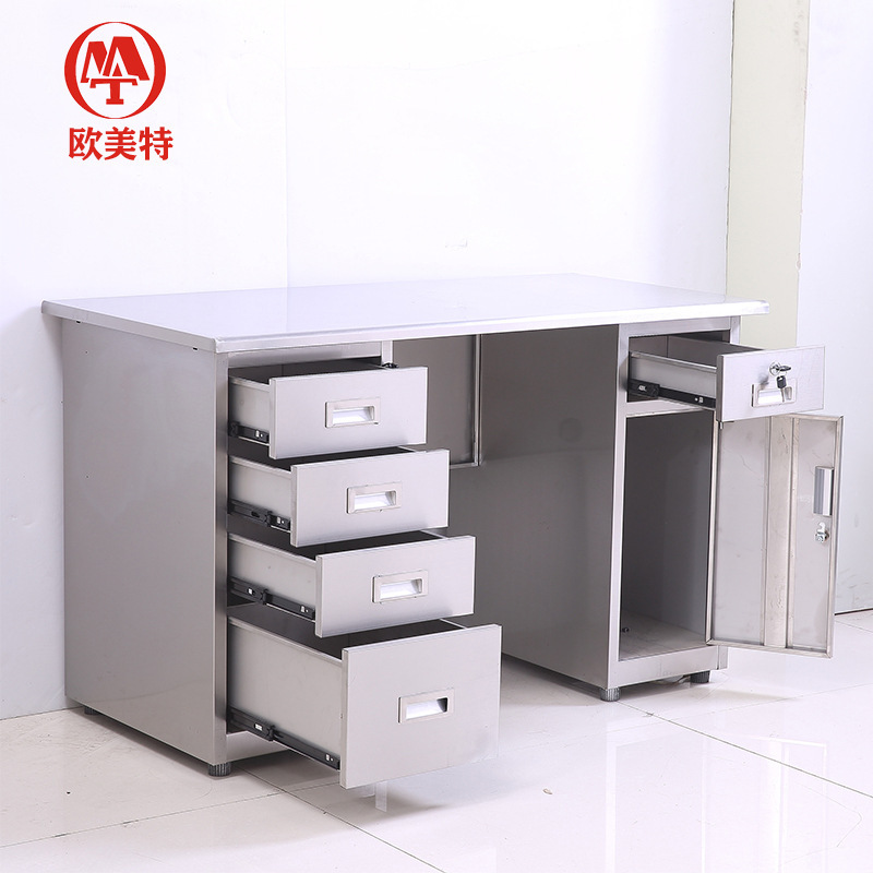 Oumeite stainless steel desk dust-free workshop work desk medical console laboratory computer desk writing desk Oumeite stainless steel desk dust-free workshop work desk medical console laboratory computer desk writing desk