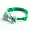 Choker with bow, small bell, pet, Korean style, cat