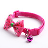 Choker with bow, small bell, pet, Korean style, cat