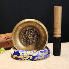 Copper Gong Bell Buddha Sound Bowl Yoga Ear Cleaning Cross-border Decorative Buddhist Accessories Wholesale Buddha Sound Bowl Nepal Chanting Bowl