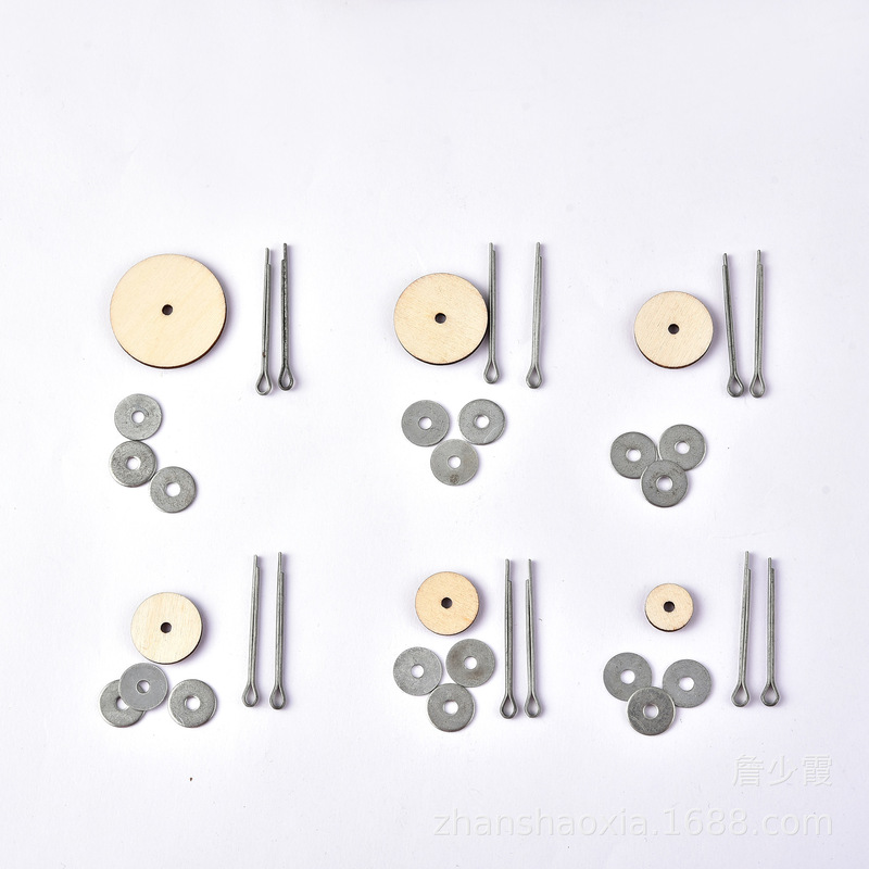 Teddy Bear Joint Accessories DIY Wooden Rotatable Nail Tip Joint Bear Joint Bonding Bolt 10 Sets in a Pack