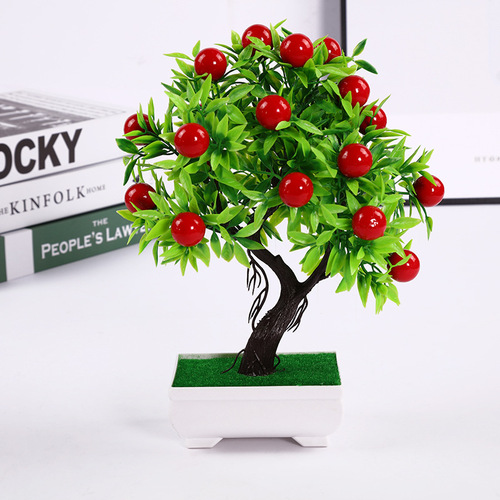 Simulated potted plants, fake flowers, simulated fruit bonsai, 23 fruit small bonsai ornaments, simulated flowers wholesale