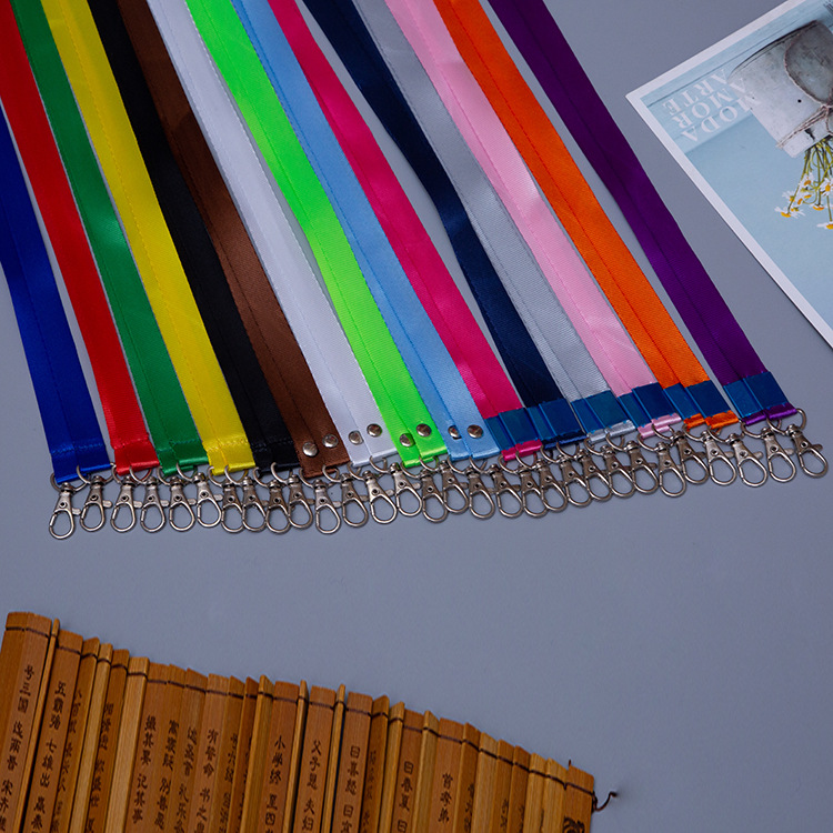 1,5 cm personal de exhibición de doble gancho cordón Tarjeta de pecho Cordón de identificación dos llaves Cordón de gancho de langosta 6008107