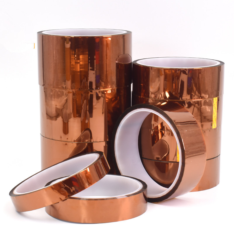 厂家直销茶色高温胶聚酰亚胺高温胶带耐高温绝缘金手指琥珀高温胶