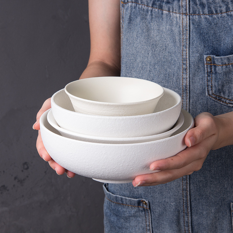 6 pulgadas tazón de cerámica ensalada sopa de fideos arroz tazón de comida ligera