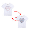 Summer nail sequins, cartoon cotton T-shirt suitable for men and women, long-sleeve