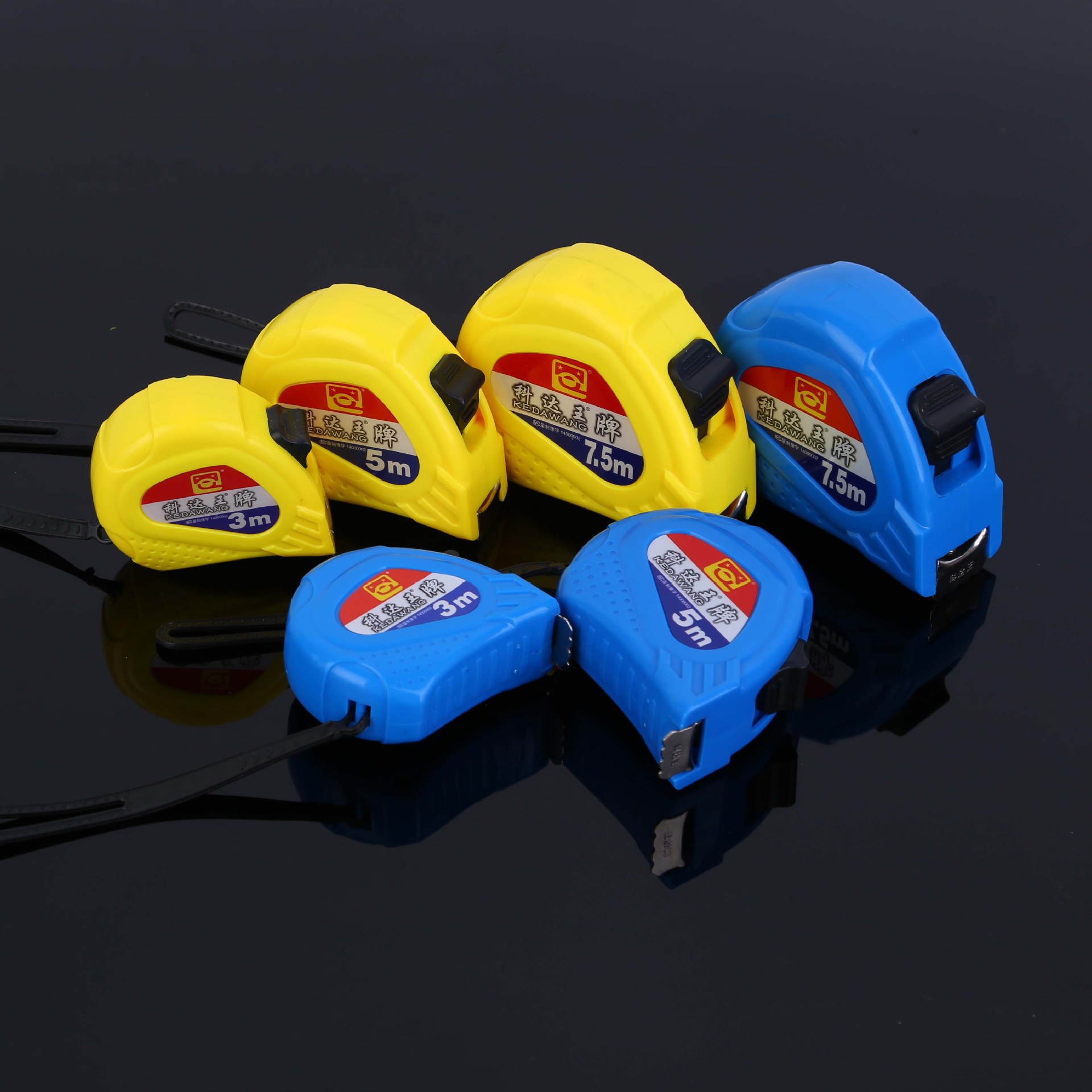 厂家批发科达王卷尺2米3米5米7.5米10米盒尺耐磨一级尺带米尺批发