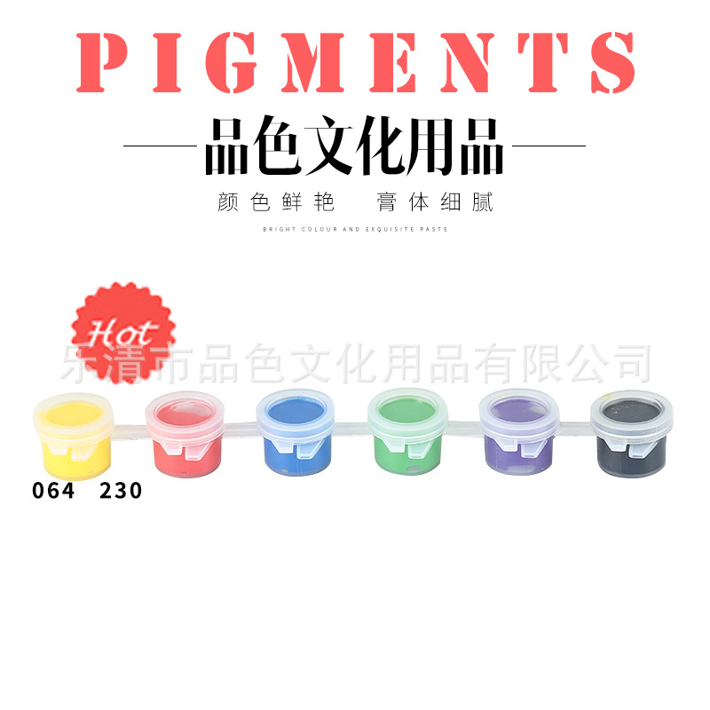 3ml Six-Color Set of Acrylic Paints, Kidsren's Art Supplies, Painting Graffiti DIY Plaster Watercolor Paints