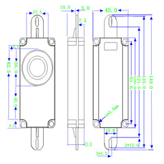 10045 Speaker 8 Ohm 10W 5W Passive Advertising Machine Massage Chair LCD TV Cavity Small Speaker Loudspeaker
