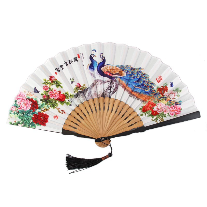 П Genuine Hanfu для мужчин и женщин, классический круглый веер, китайский стиль, подарок на день рождения