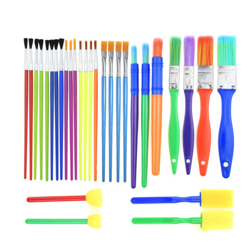 Children's painting graffiti sponge brush 30 brush set brush kindergarten art painting sponge tool brush