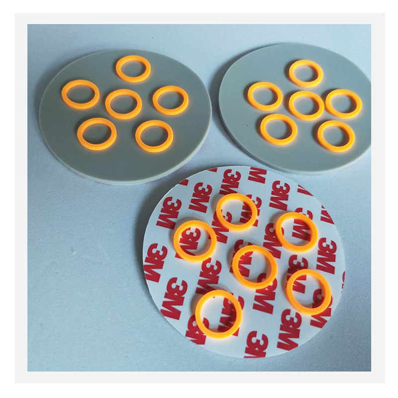 電子圓形背膠密封矽膠墊圈可訂制黑色網格橡膠墊耐磨防滑橡膠腳墊