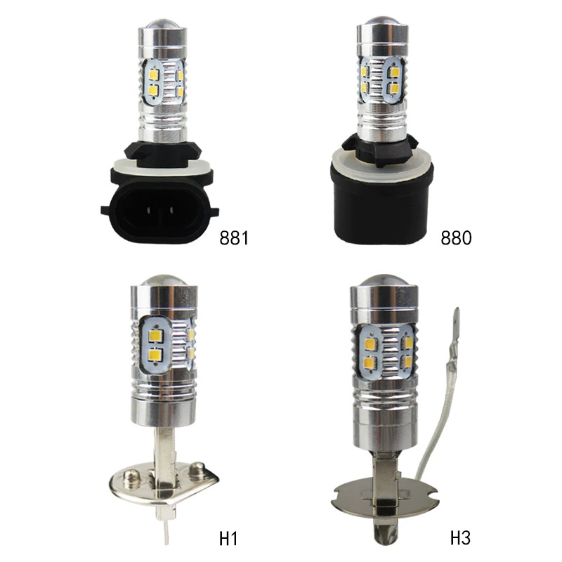 [Автомобильные светодиодные туманки H1 H3 881 2835 16SMD передняя фара 3030 18smd пляжный автомобиль H27 автомобиль]