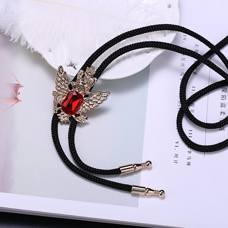 Retro Denim joya Polo corbata de exportación comercio exterior de Europa y América camisa de cuello nudo cuerda BOLOTIE fábrica al por mayor