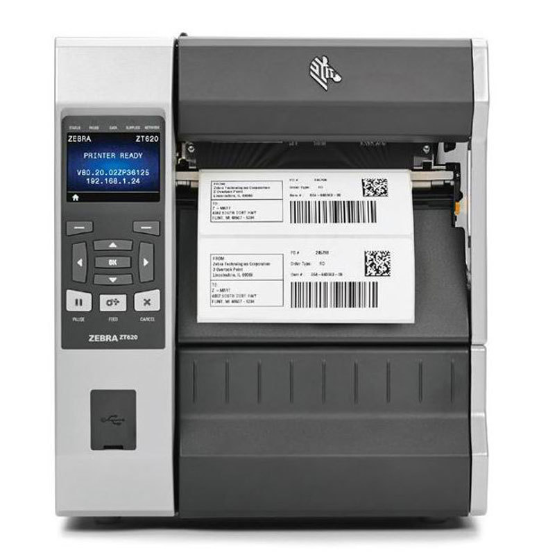 ZEBRA����ZT620��ҵ�����ܴ�ӡ�������ɽ���ֽ140xi4170xi4������