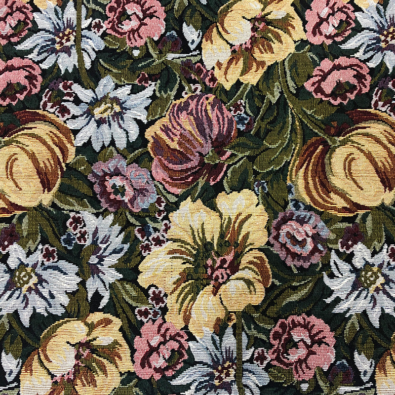 涤棉提花沙发布梭织品质款沙发垫布料植物色织布抱枕色织提花布