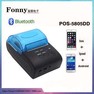 58 -миллиметровый Bluetooth 4.0 Portable Thermistor Printer Portable Wireless Printer Bluetooth