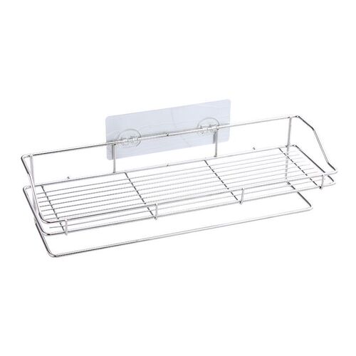Bathroom storage rack, punch-free towel rack, stainless steel rack, multi-functional kitchen storage wall-mounted storage rack