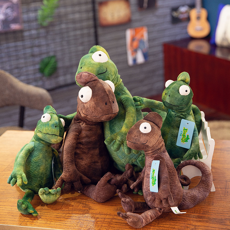Simulación camaleón peluche juguete muñeca lagarto creativo divertido truco muñeca almohada regalo de Halloween al por mayor
