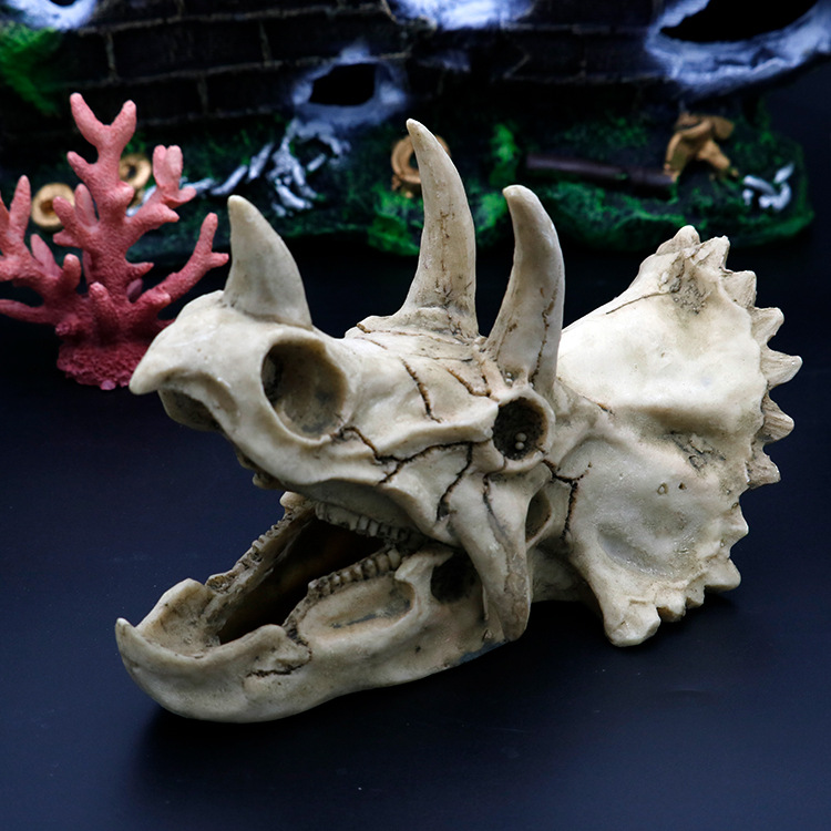 Fish tank landscape decorative animal skull decoration simulation…
