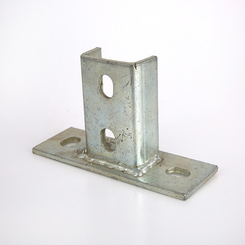 Profile steel base accessories stainless steel hot-dip galvanized anti-seismic bracket base accessories through-bottom base