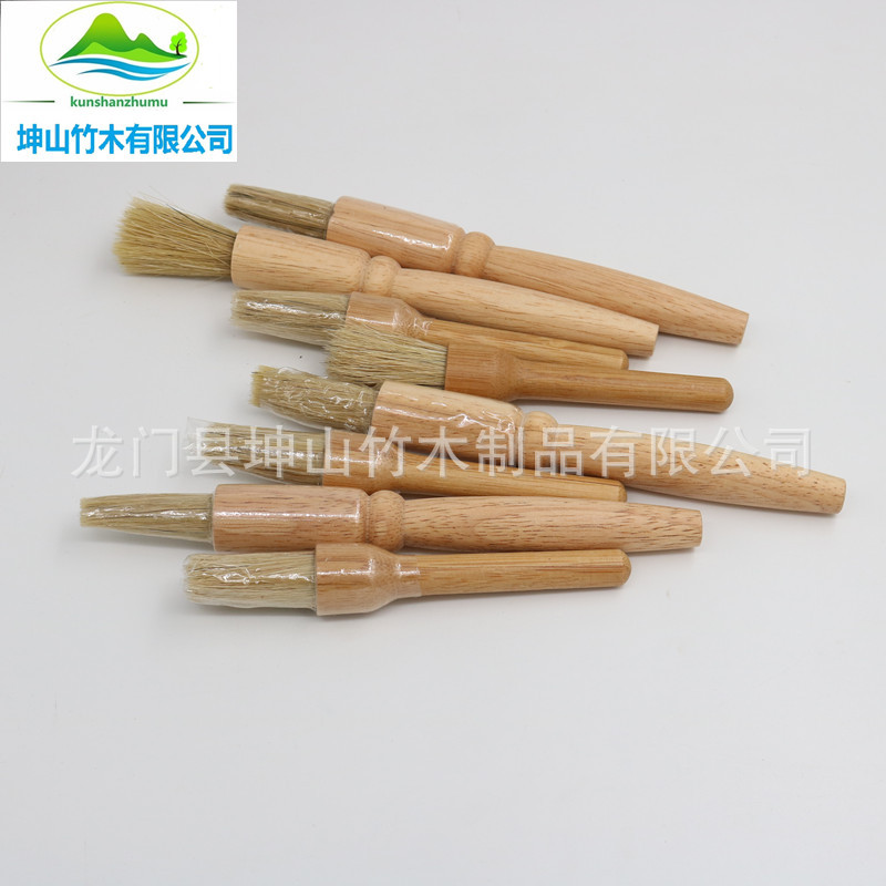 Coffee brush, measuring spoon from natural wood 4