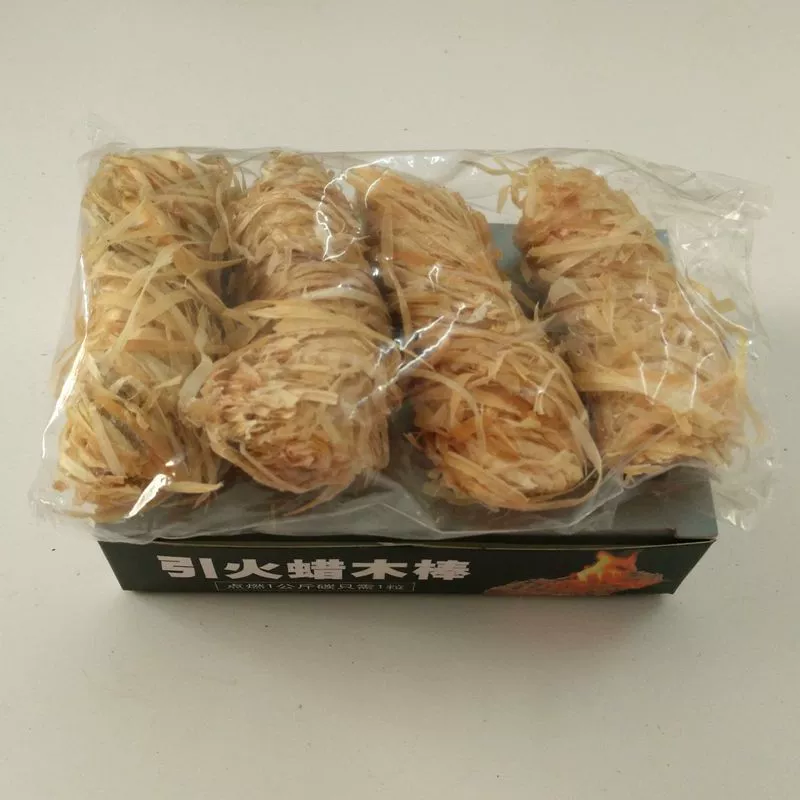 Средства для розжига угля для гостиниц, воспламенители для угля, древесина для розжига угля, рулоны из древесной стружки, аксессуары для гриля, длина 65 мм, 4 штуки/упаковка, экспортная модель