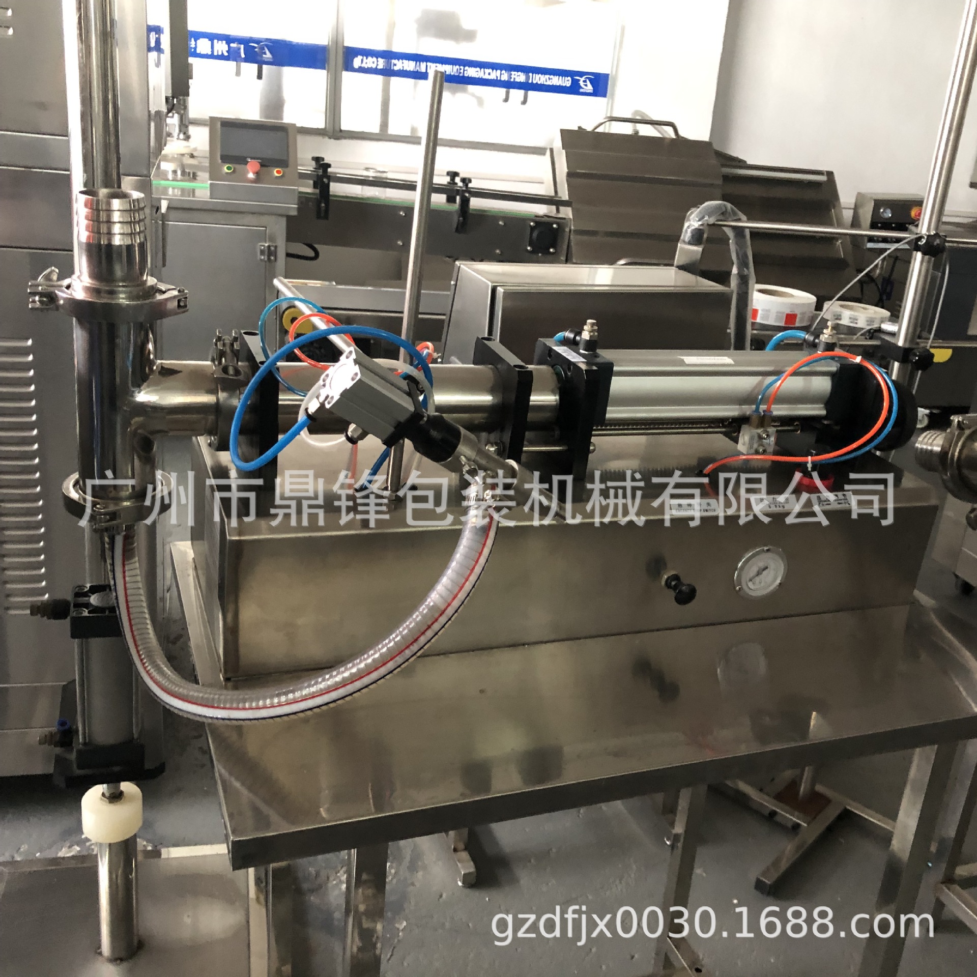 【广州鼎锋包装】半自动灌装机/液体灌装机/气动负压液体灌装机