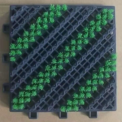 three-in-one floor mat railway | Avtomobil döşəmə paspasları - ordinary-three-brush-gray-bottom-green-brush-1-square