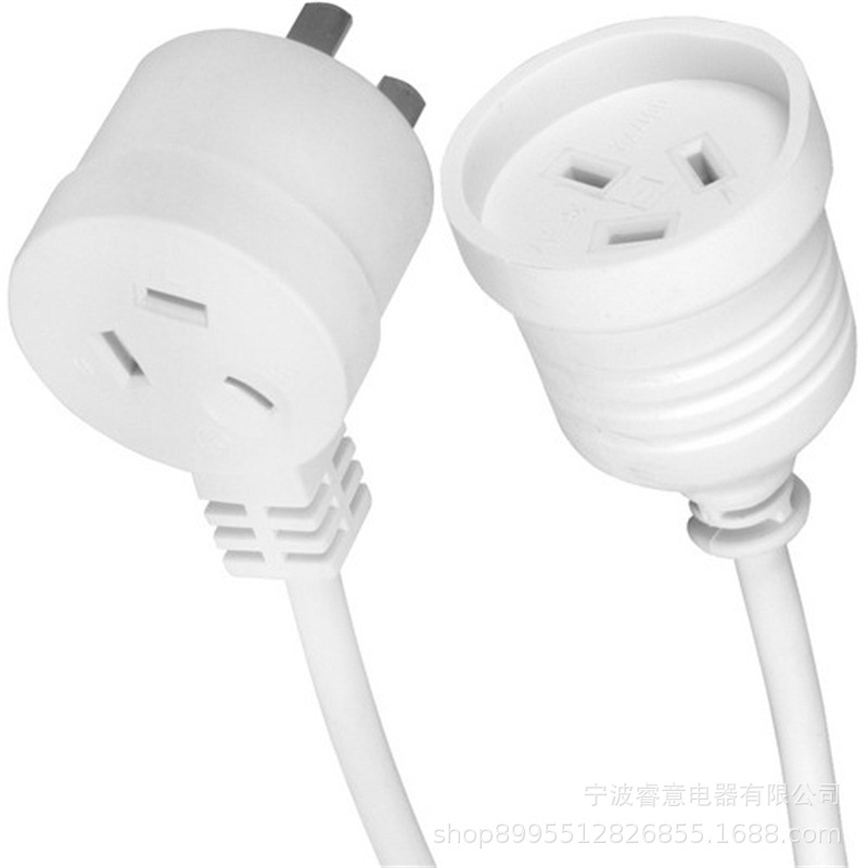 厂家供应电子澳规电源线澳标插头3X1.0平方澳式电源线