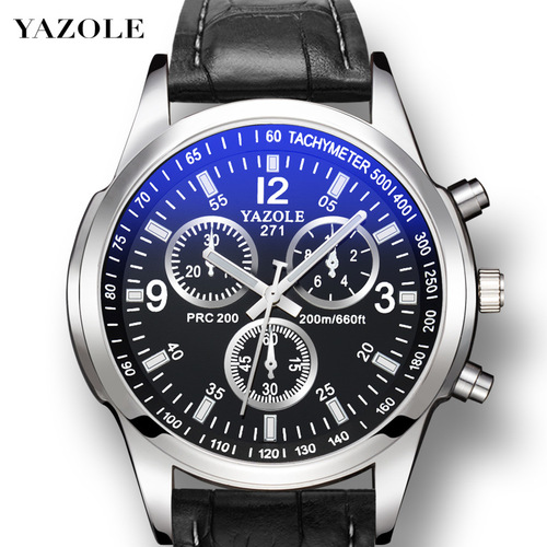 YAZOLE271 watch student male foreign trade watch men's waterproof belt quartz men's watch watch watch