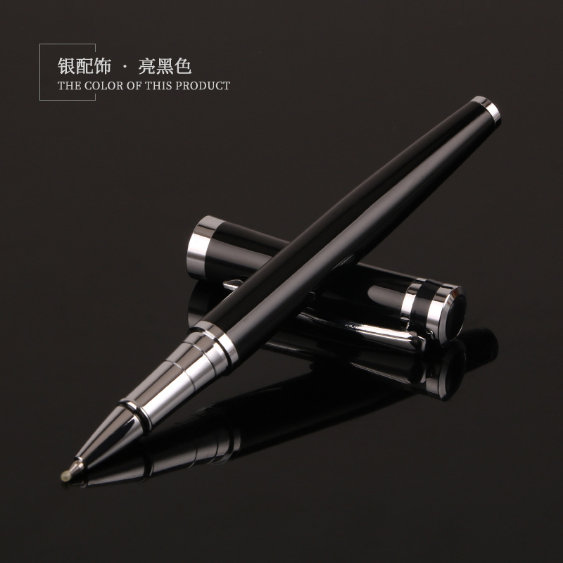 Clip de plata brillante Negro