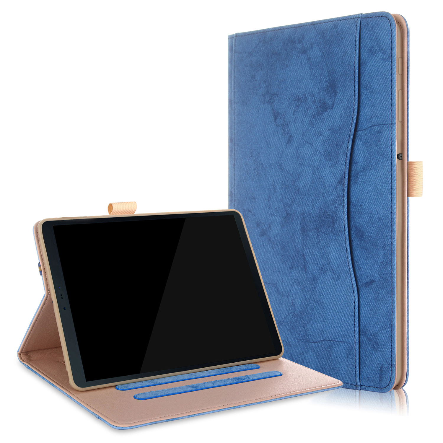 Suitable for Samsung Tab S6 Lite Tablet Protective Cover P610 Multi-Functional Front Support P615 Anti-Fall Back Velvet Shell