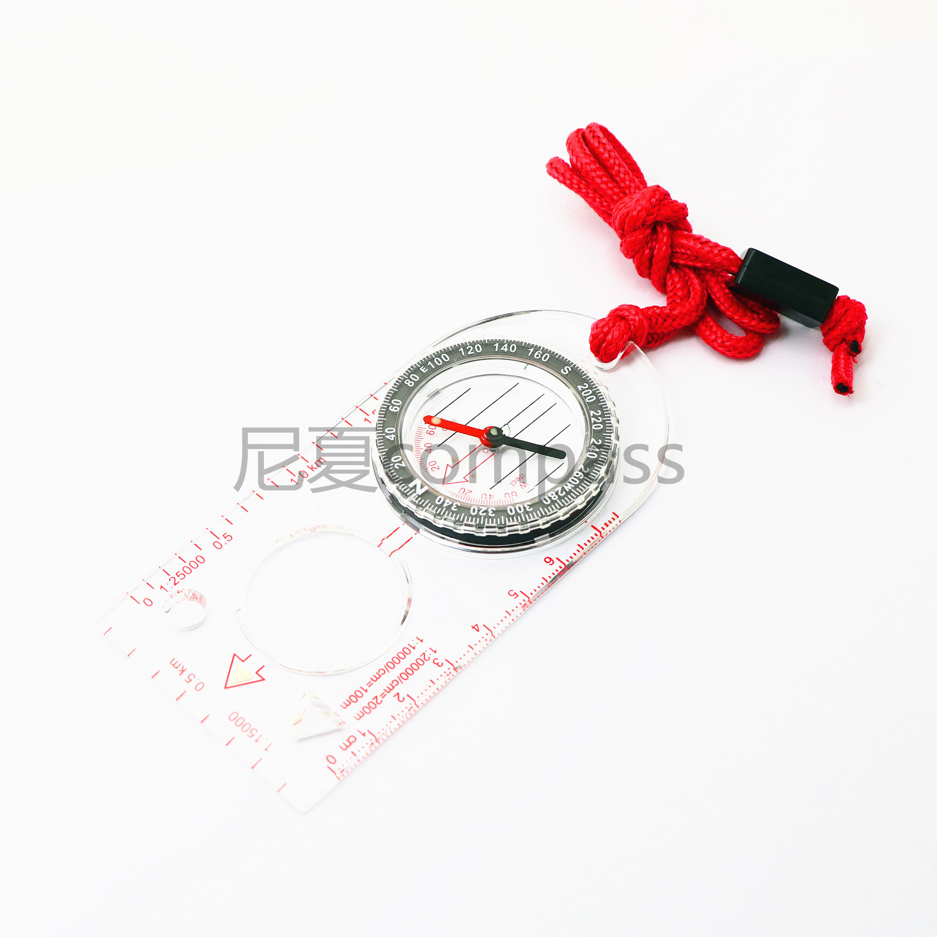 Amazon Venta caliente al aire libre mapa escala brújula Norte puntero SD482 con lupa multifuncional regalo