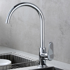 Copper red flat three-way washbasin faucet, cold and hot water washbasin faucet, bathroom factory wholesale