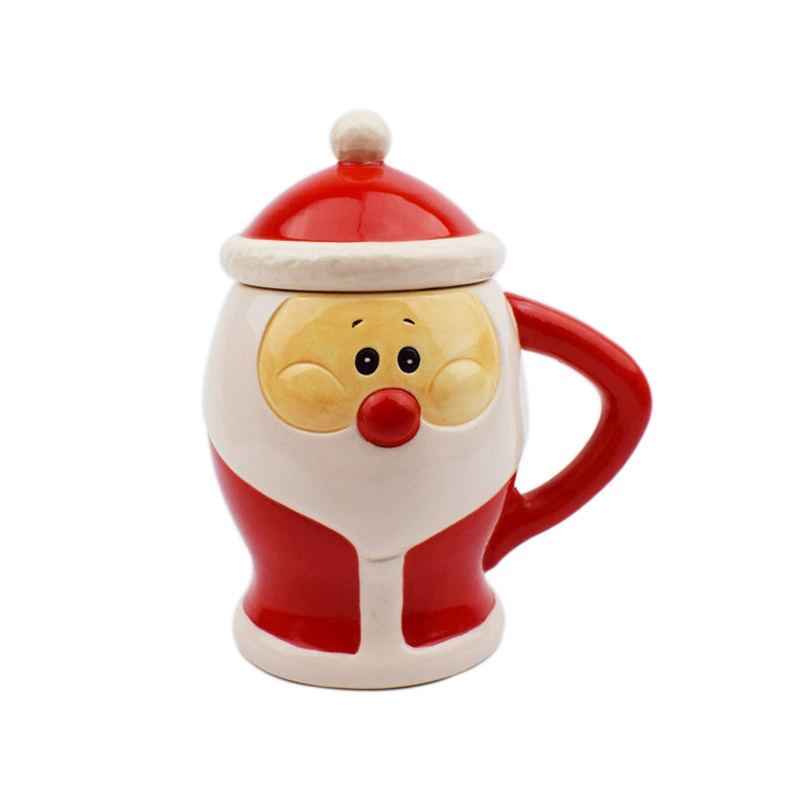 Source manufacturer Ceramic Christmas Cup Coffee Cup Santa Cup Exit Hand -painted Baiyun Tu Elderly Cup