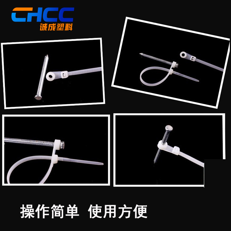 Tornillo agujero fijo cabeza cilíndrica auto-bloqueo cabeza lazo 4*150*200mm doble agujero redondo cabeza lazo alambre